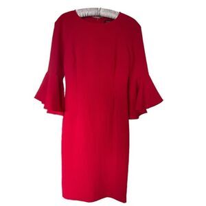 Tahari Arthur S. Levine Red Sheath Dress